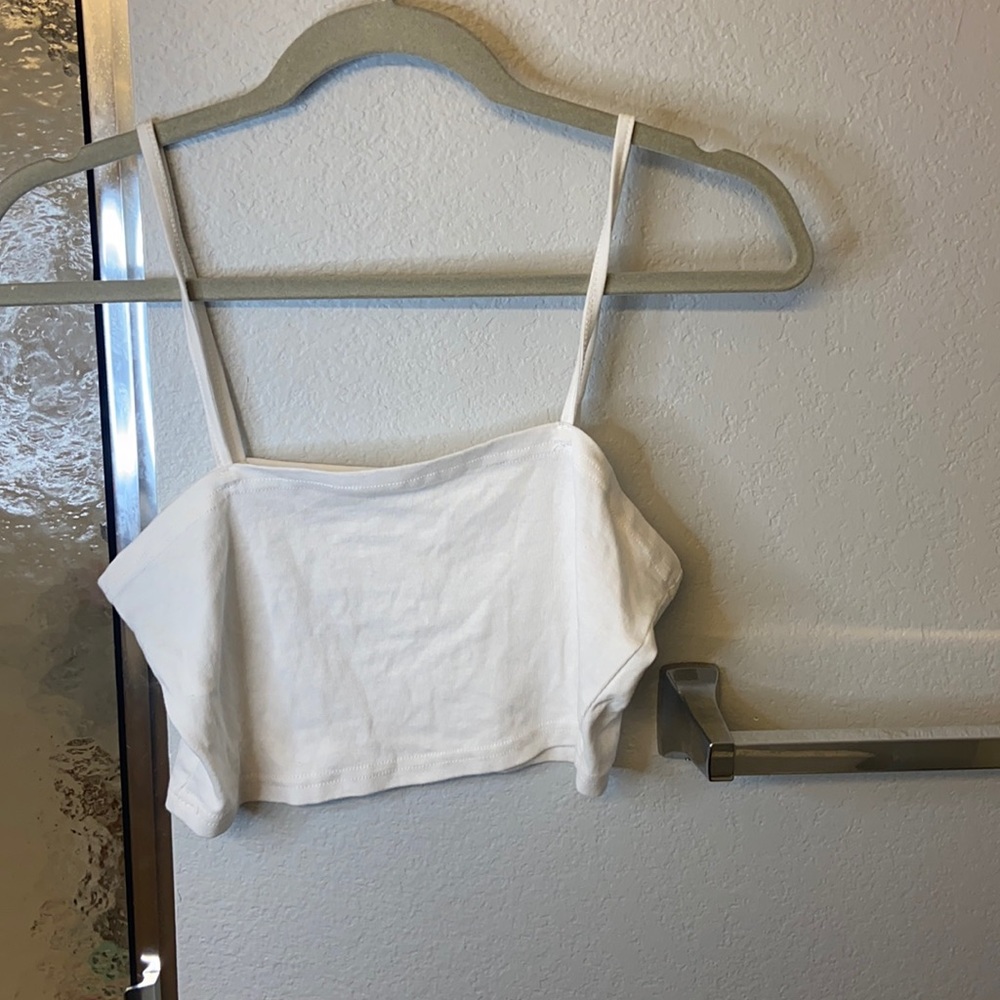 Shein white crop tank